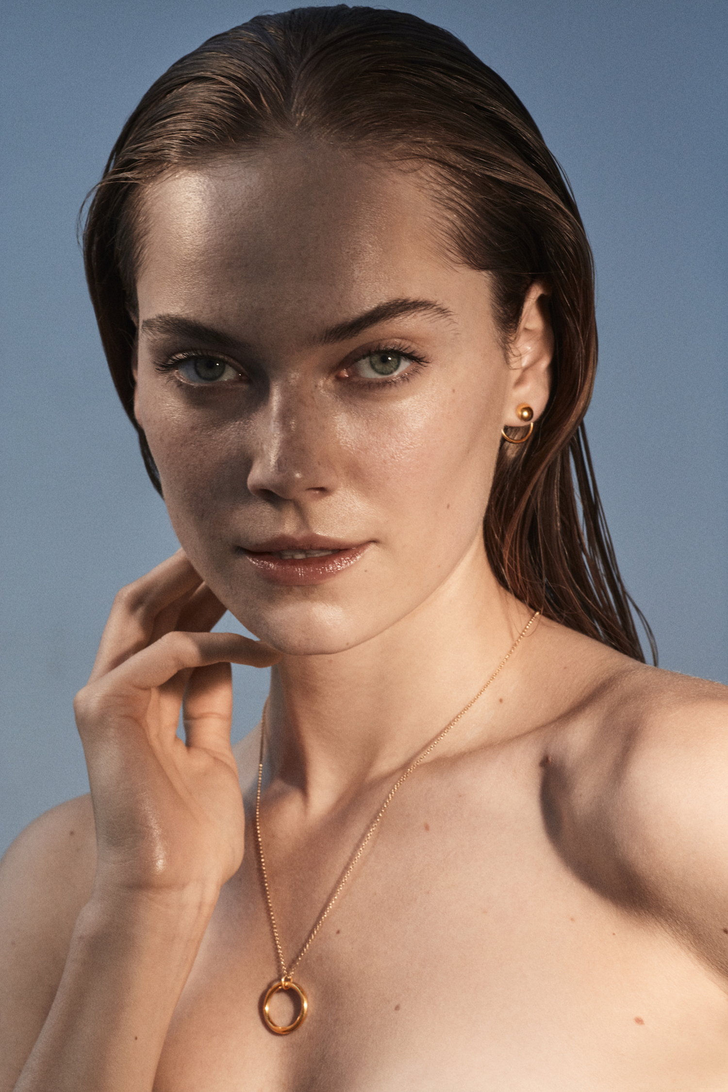 moon 01 gold earrings dodatkowe zdjęcie 1