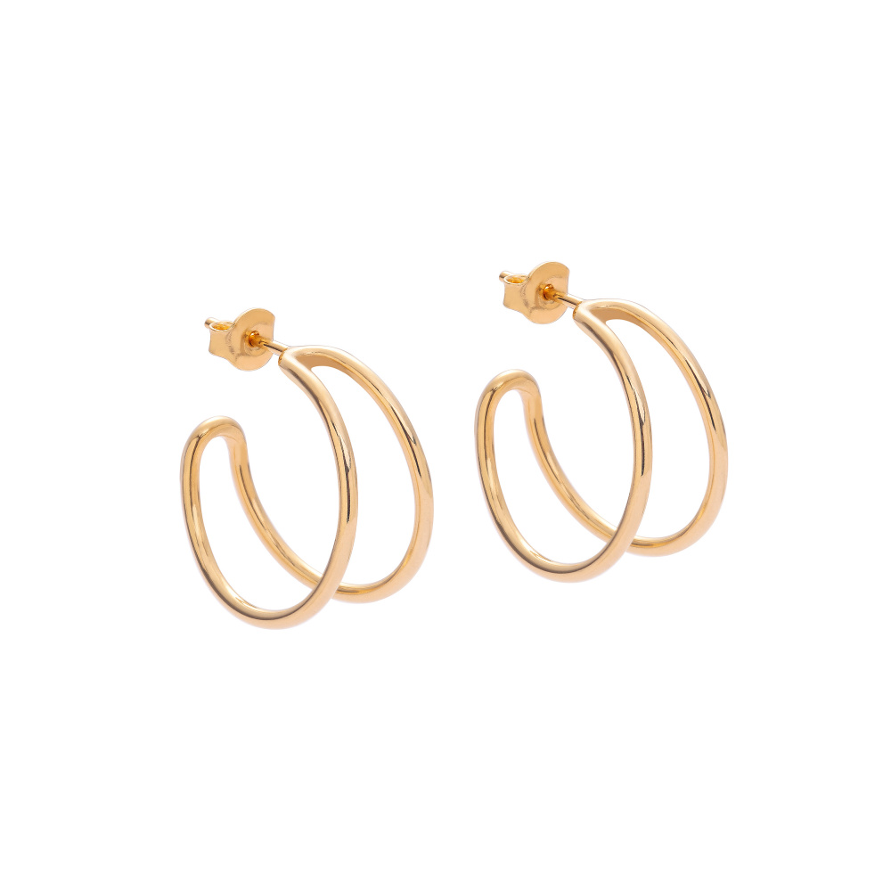 moon 02 gold earrings