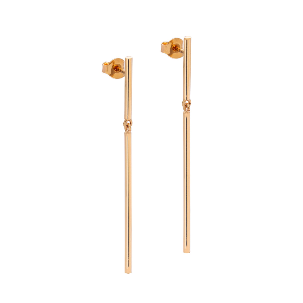 moon 04 gold earrings
