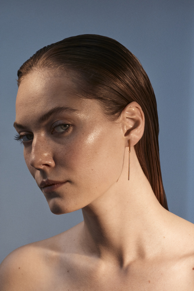 złote kolczyki moon 04 dodatkowe zdjęcie 1