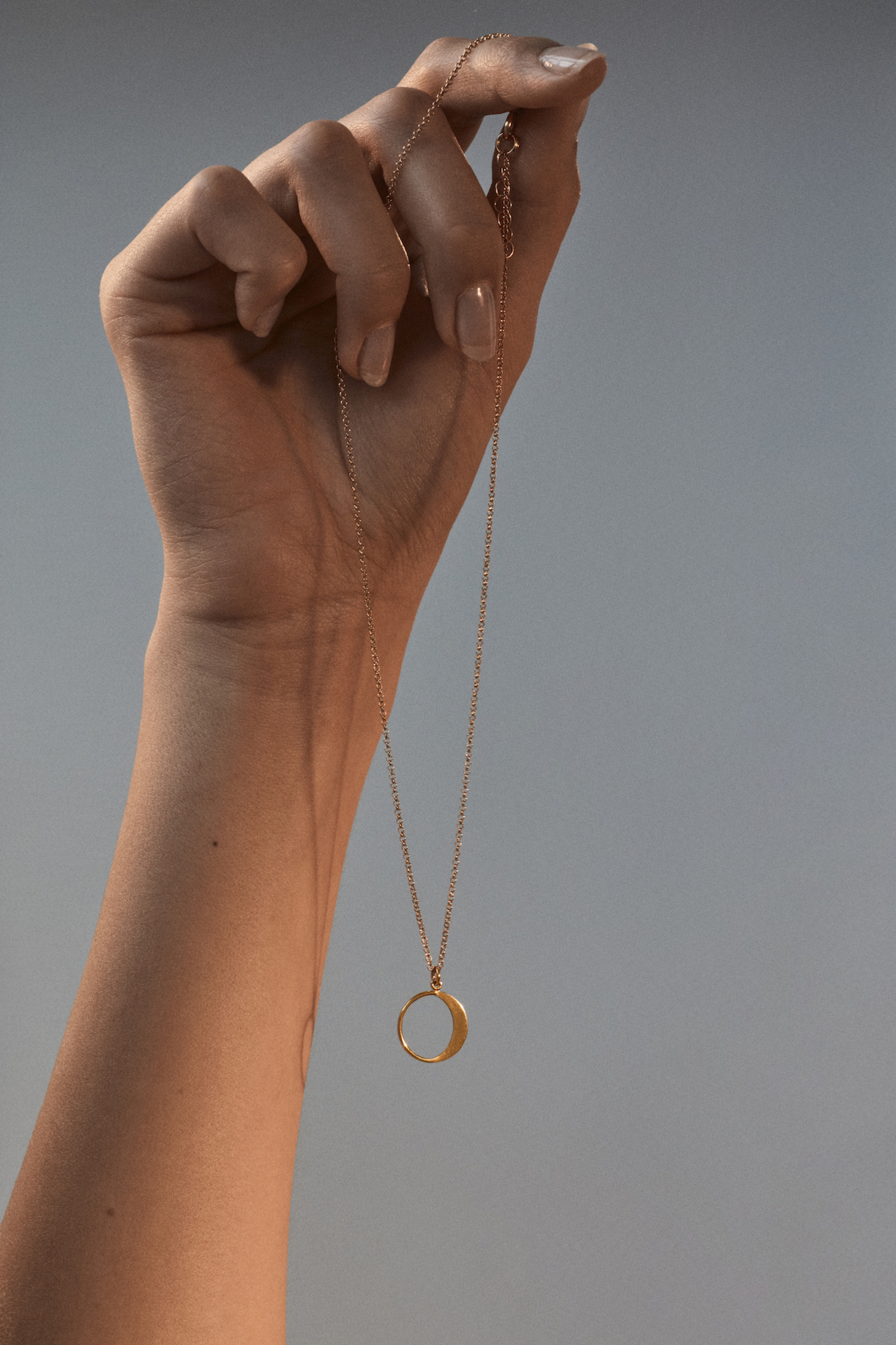 moon 01 gold necklace dodatkowe zdjęcie 3