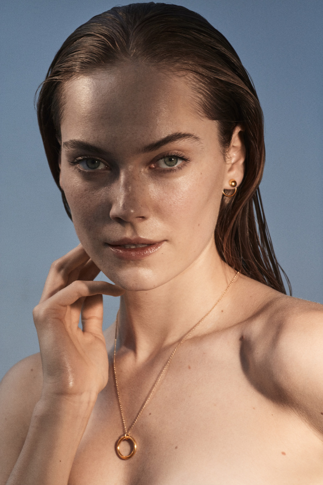 złoty naszyjnik moon 02 dodatkowe zdjęcie 2