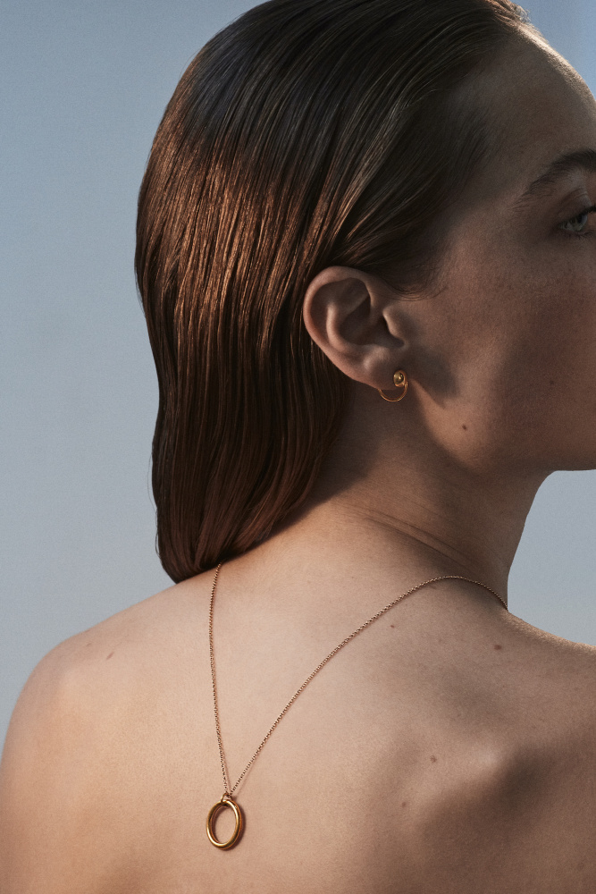 moon 02 gold necklace dodatkowe zdjęcie 3