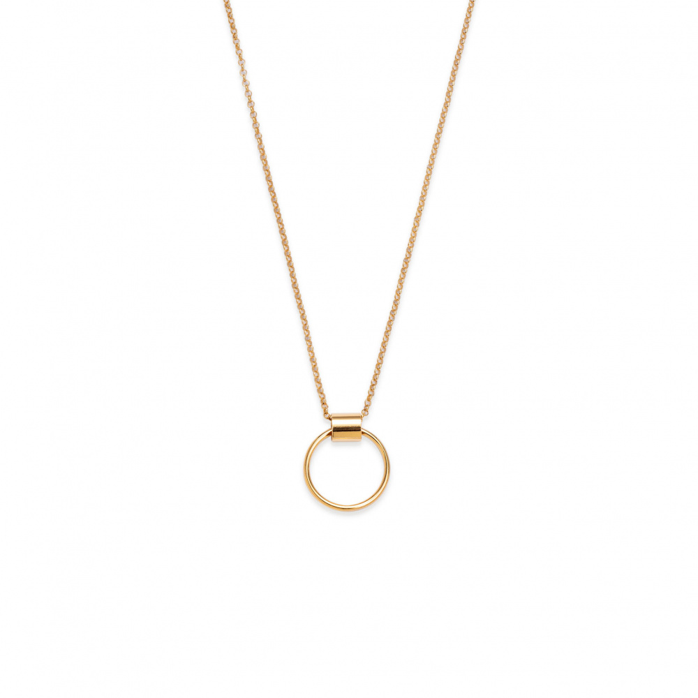 hoops 02 gold necklace