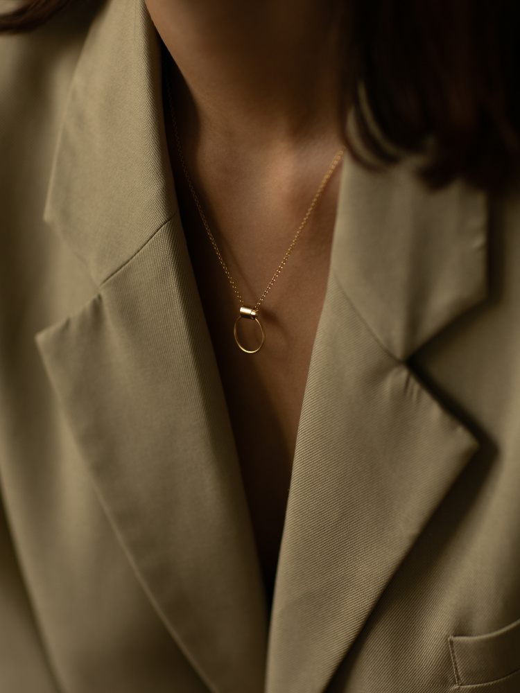 hoops 02 gold necklace dodatkowe zdjęcie 1