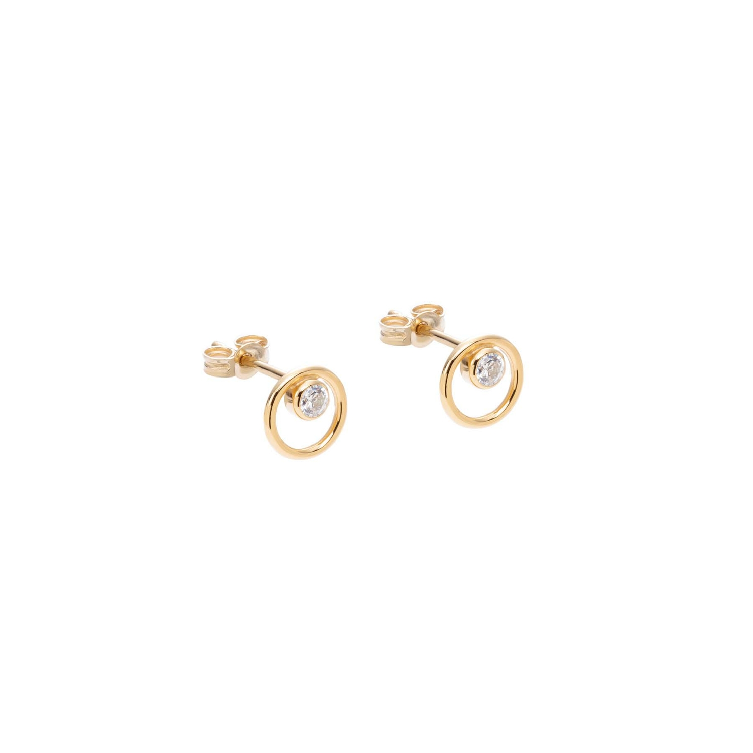 GoldInfinity 05 earrings with diamonds - ręcznie wykonana bezkompromisowa biżuteria