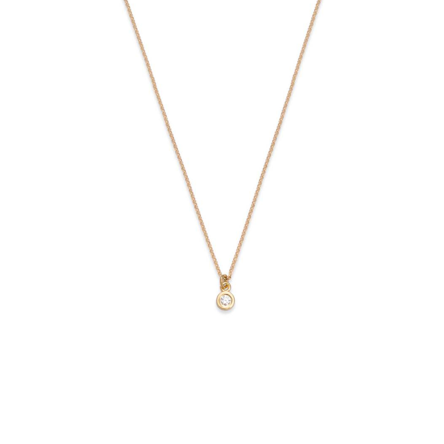 złoty naszyjnik z brylantem 0.06 ct infinity 01