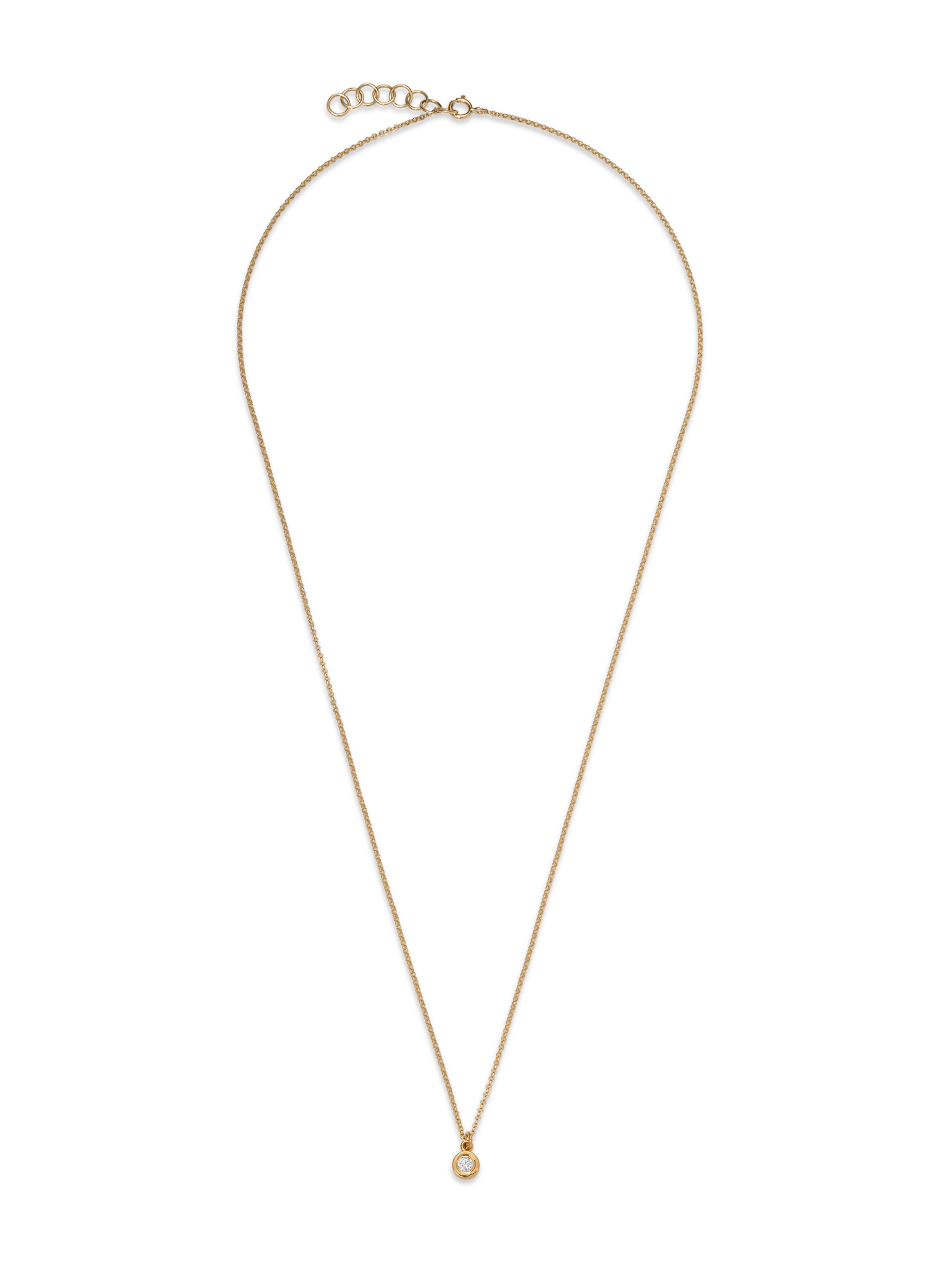 infinity 01 gold necklace with 0.11 ct diamond dodatkowe zdjęcie 3