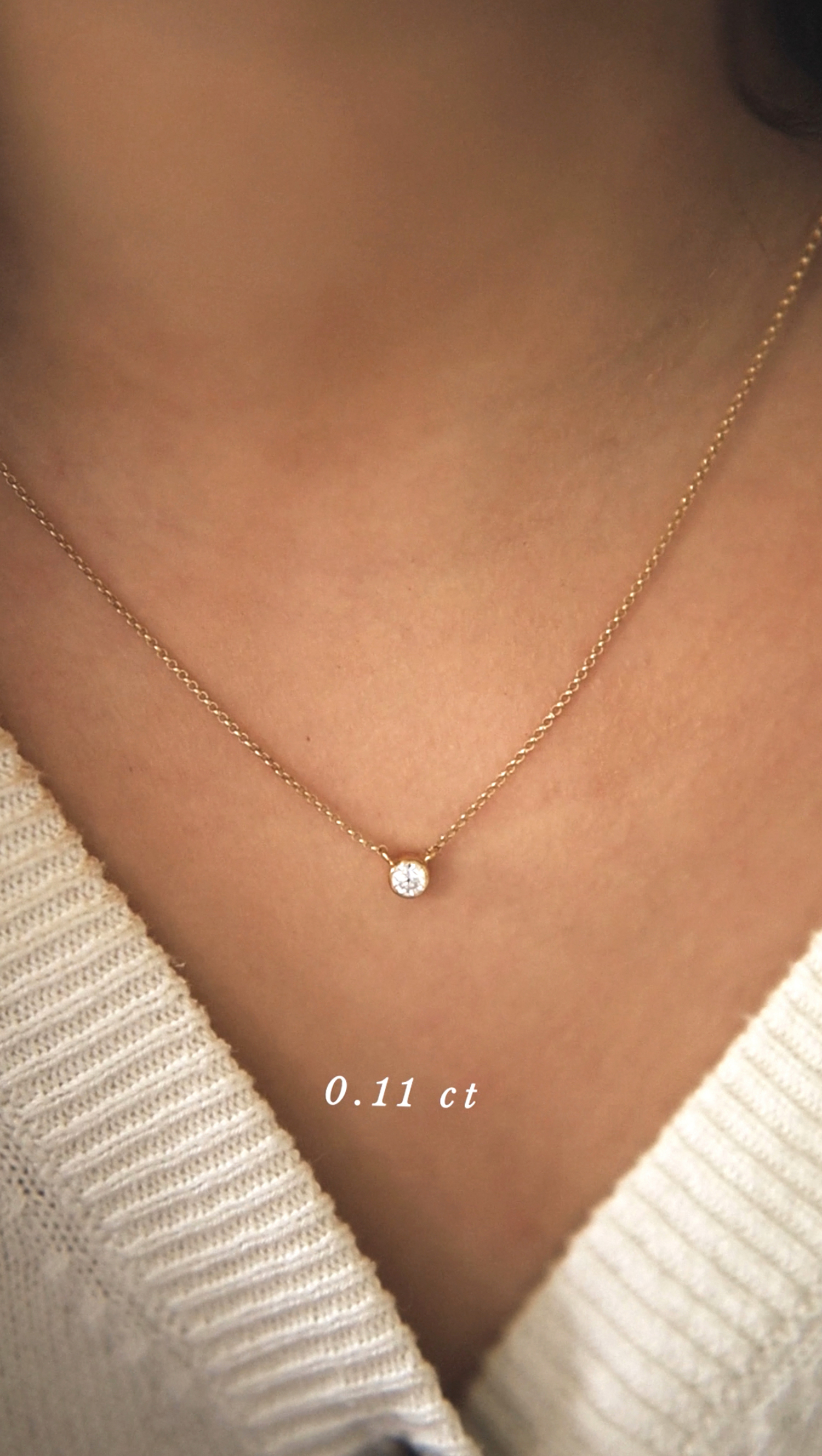 gold infinity 04 necklace with 0.11 diamond dodatkowe zdjęcie 1