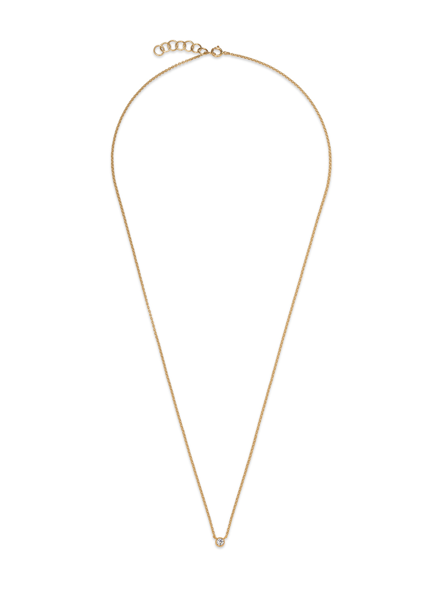 gold infinity 04 necklace with 0.11 diamond dodatkowe zdjęcie 3