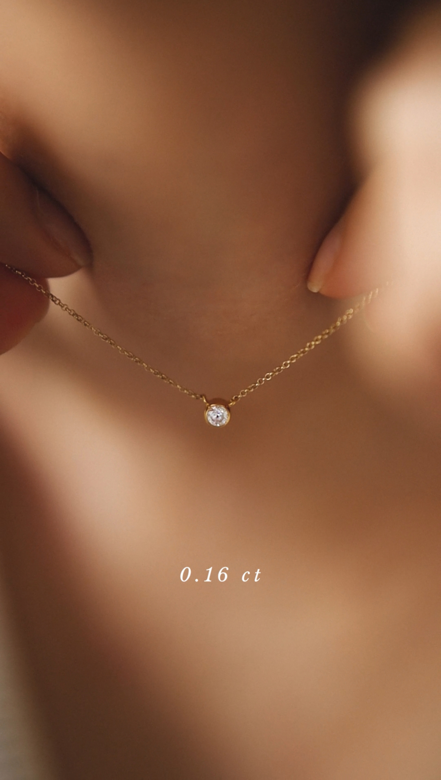 gold infinity 04 necklace with 0.16 diamond dodatkowe zdjęcie 2