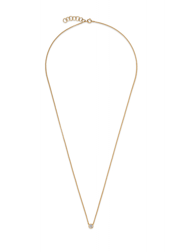gold infinity 04 necklace with 0.16 diamond dodatkowe zdjęcie 3