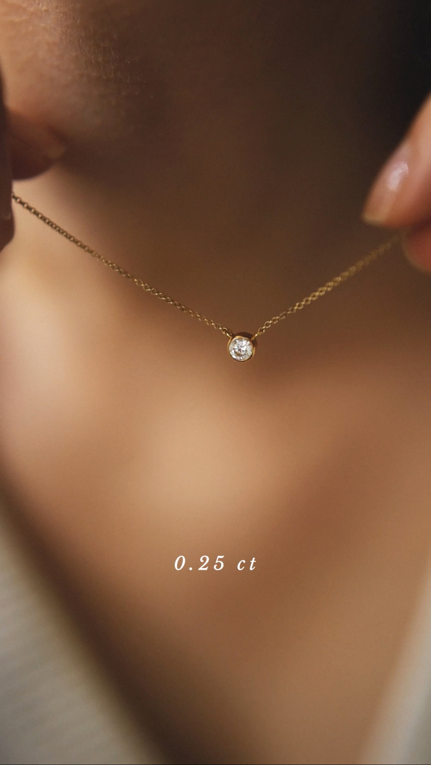 gold infinity 04 necklace with 0.25 diamond dodatkowe zdjęcie 2