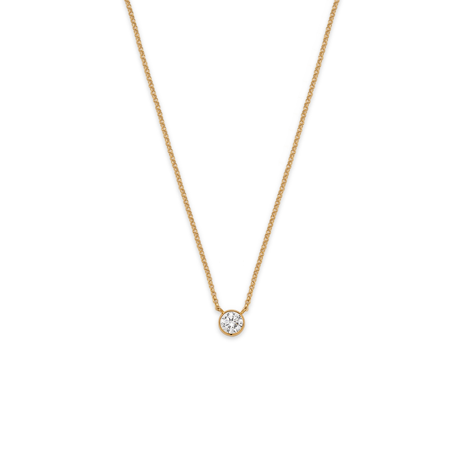 gold infinity 04 necklace with 0.35 diamond