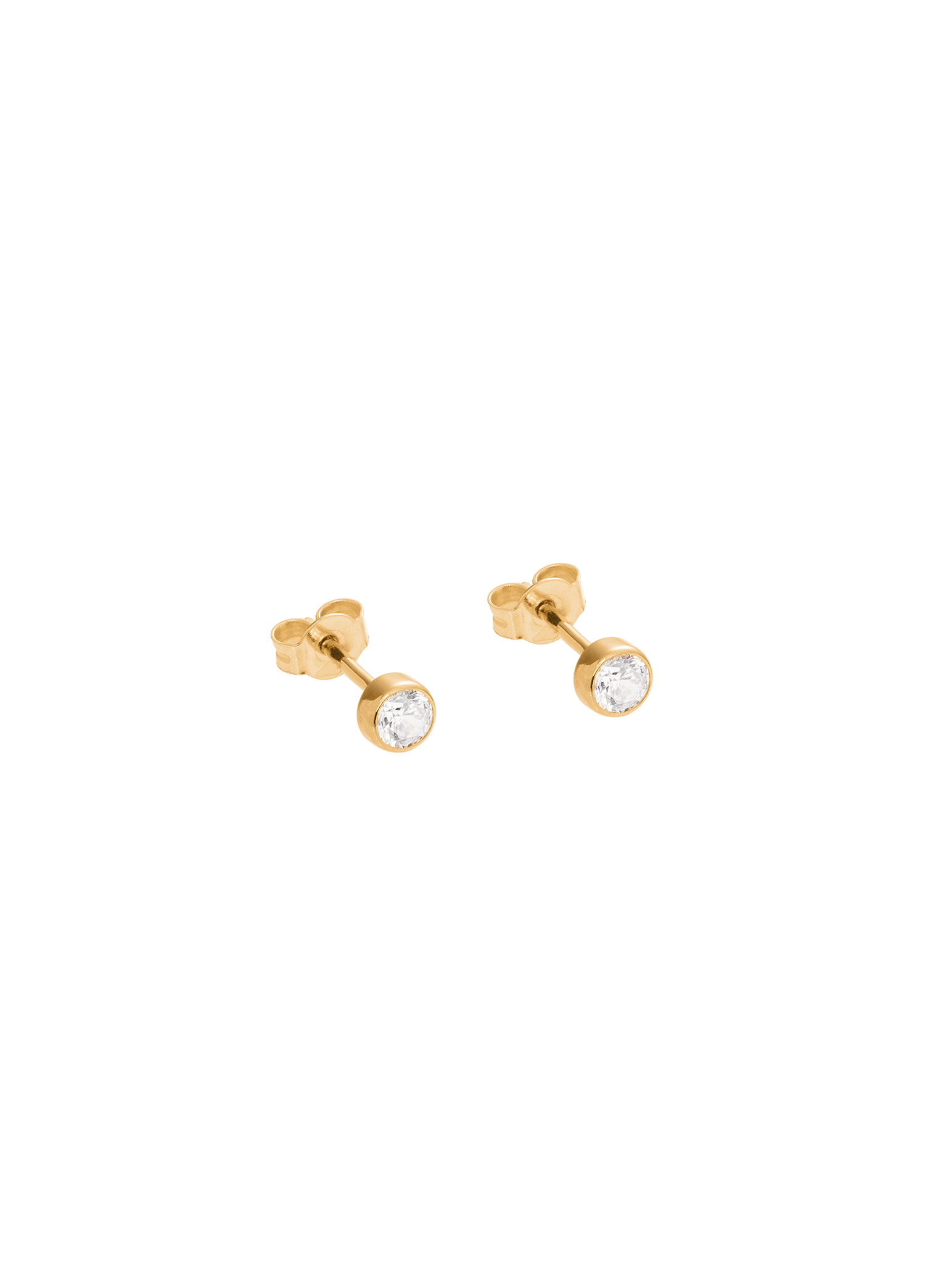 gold earrings with diamonds 0.32 ct infinity 08 dodatkowe zdjęcie 2