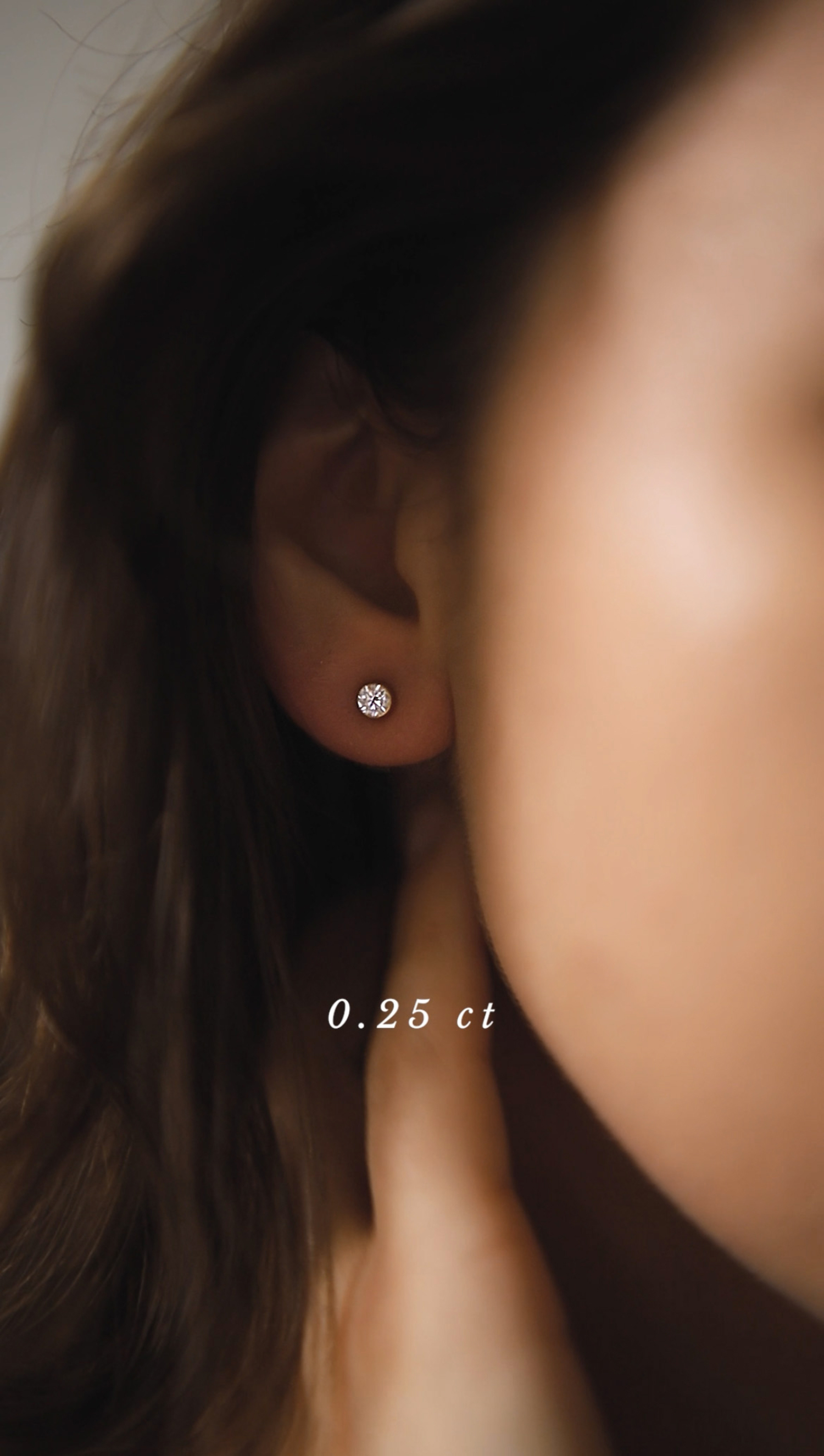 gold earrings with diamonds 0.5 ct infinity 08 dodatkowe zdjęcie 1