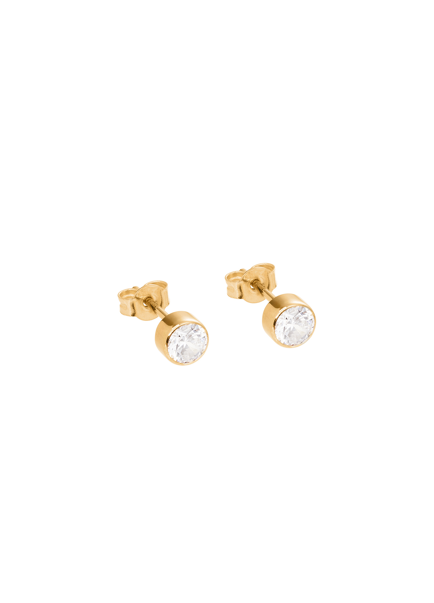 gold earrings with diamonds 0.7 ct infinity 08 dodatkowe zdjęcie 2