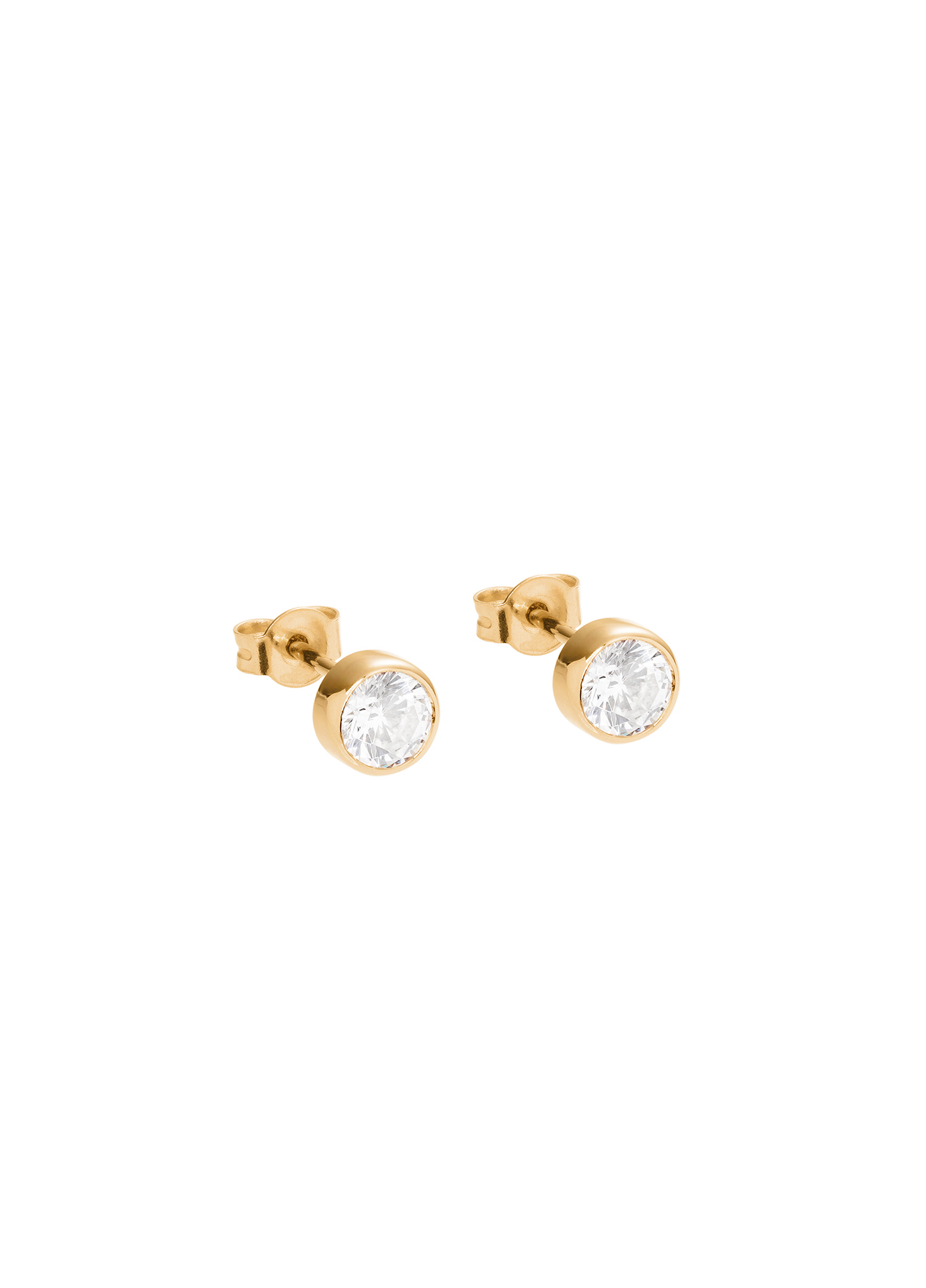 gold earrings with diamonds 1 ct infinity 08